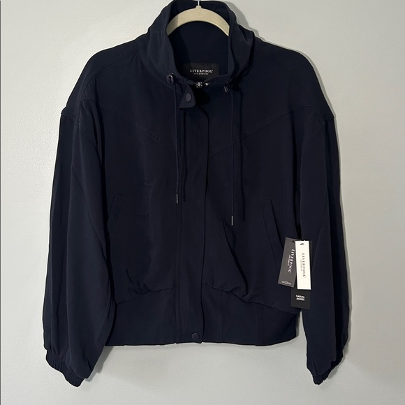 Liverpool Medium Jacket Zip Up Dolman Jacket in Lunar Blue pockets NWT - Picture 2 of 12